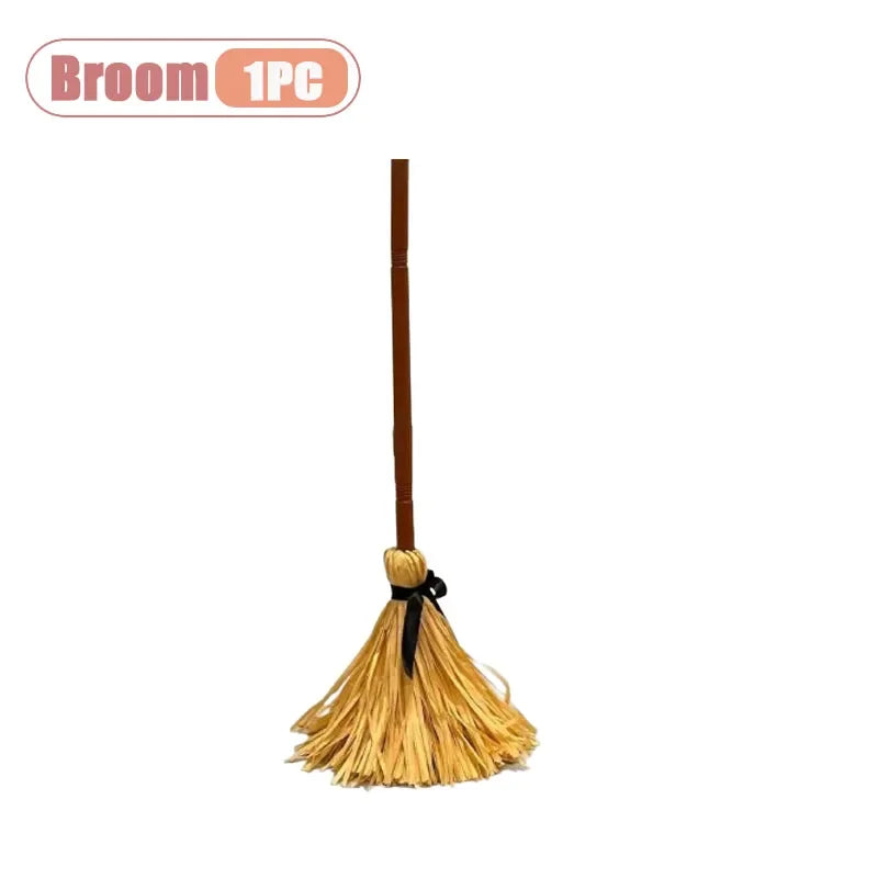 Moving Witch Broom π | Sound & Light Halloween Decoration